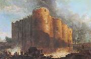 Hubert Robert La Bastille dans les premiers jours de sa demolition painting